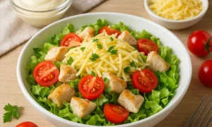 салат с куриной грудкой и сыром
