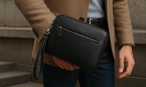 Почему кожаная барсетка снова в моде практичность, стиль и зрелость в одном аксессуаре
